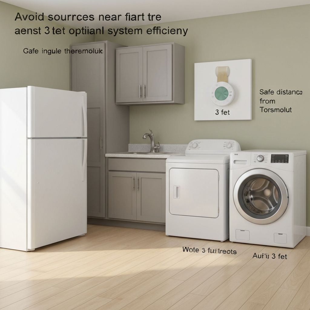 تجنب مصادر الحرارة بجانب المكيف